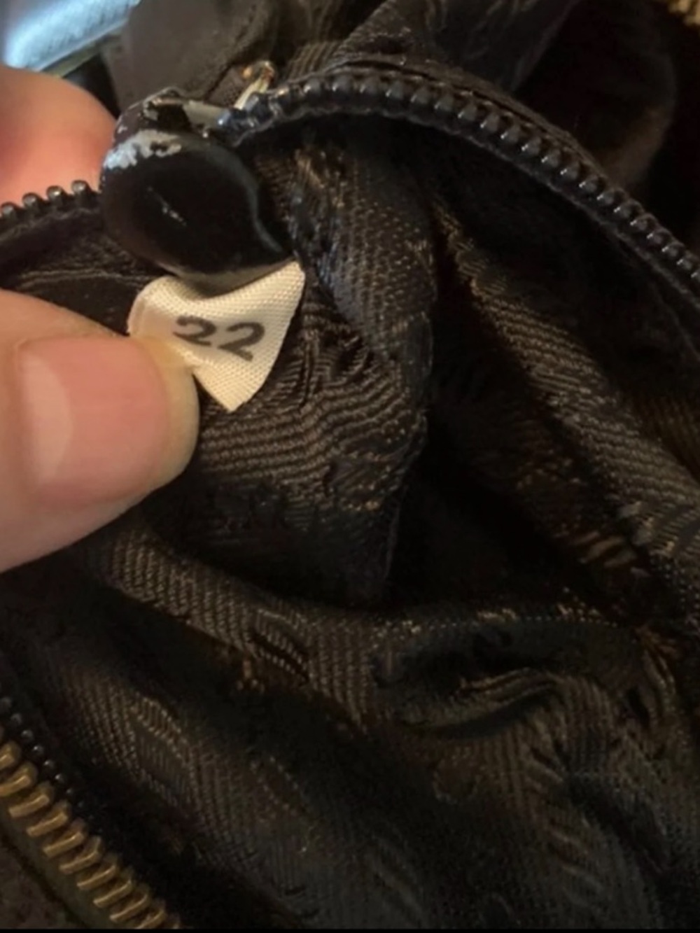 PradaBlack Quilted Nylon Shoulder Bag with Gold Chain Handles!⭐️Open to Offers - Picture 9 of 14